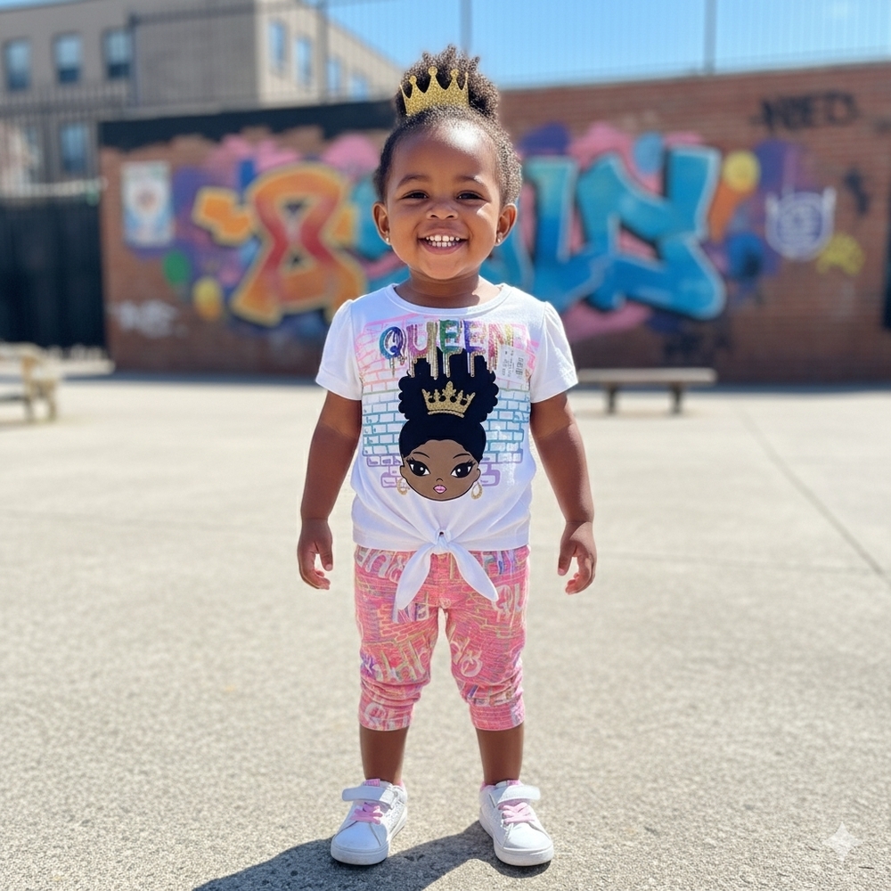 2 Be Real Queen Shirt And Pant Set Size 4T